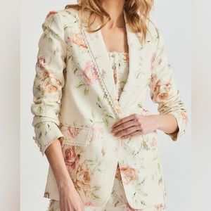 Ofra Floral Linen Blazer